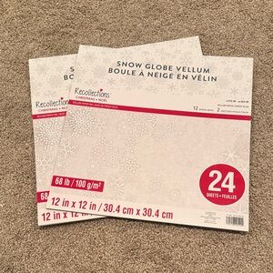 Recollections Snow Globe Vellum Paper Pack